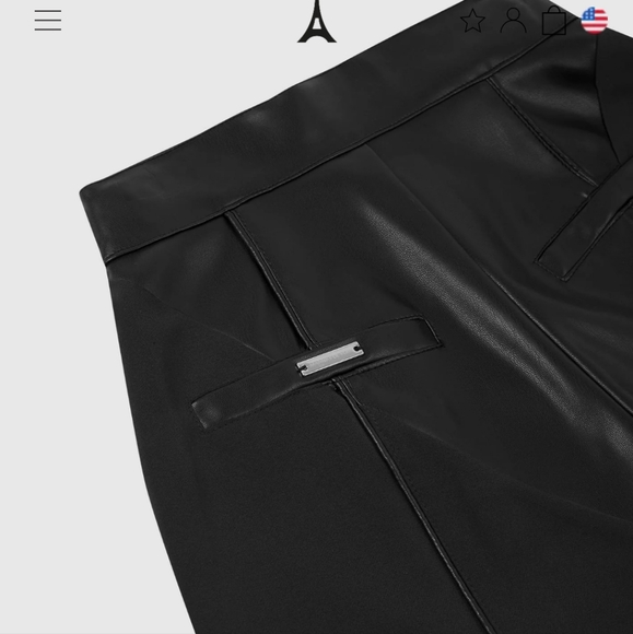 GORGEOUS Vegan Leather &Woven Trousers - Picture 13 of 16